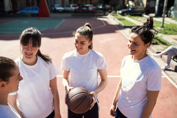 istock Having fun on a street court 950717972