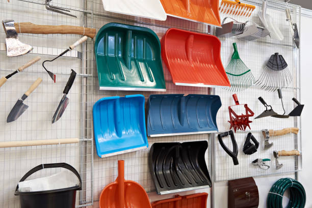 istock Plastic shovels and other household goods in store 950731670
