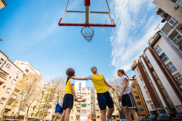 istock Basketball relaxation on the street 950737742