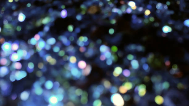 istock Blue Bokeh Lights in many various, bright, and pretty colors. 950739100