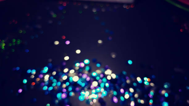 istock Blue EDM Dance Bokeh Lights in many various, bright, and pretty colors. 950739112