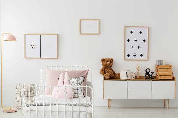 istock Kid's bedroom interior with mockup 950742706