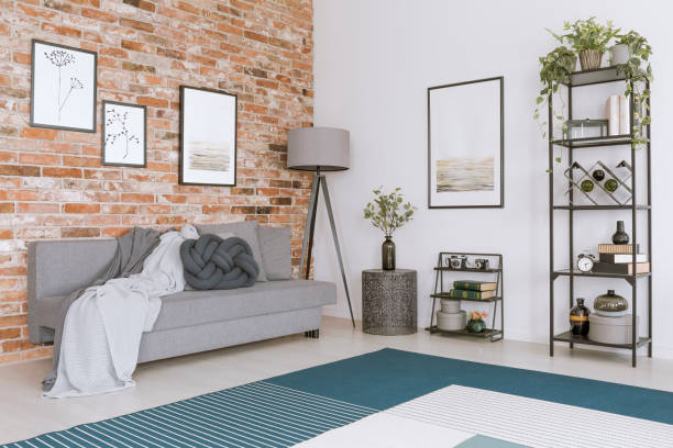 istock Paintings in cozy living room 950746798