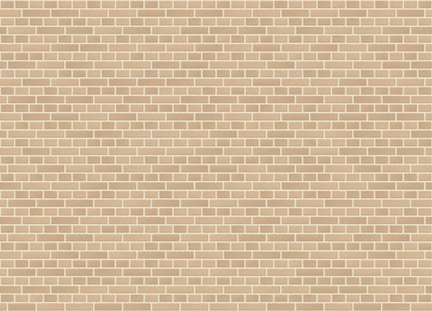 вектор бесшовные английский крест связи песчаника кирпичной стены текстуры - seamless pattern backgrounds brown stock illustrations