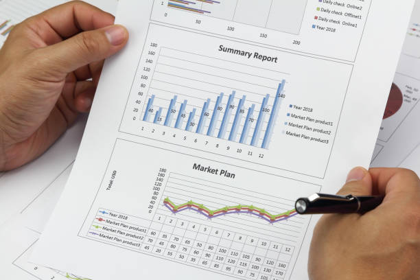 istock Businessman Summary report and financial analyzing Market plan 950762692