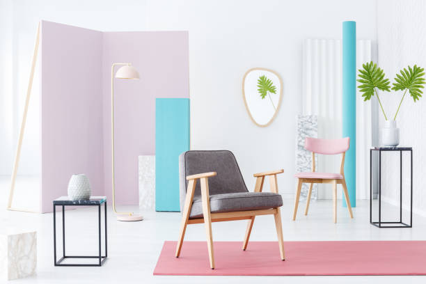 istock Armchair in pastel room 950763352