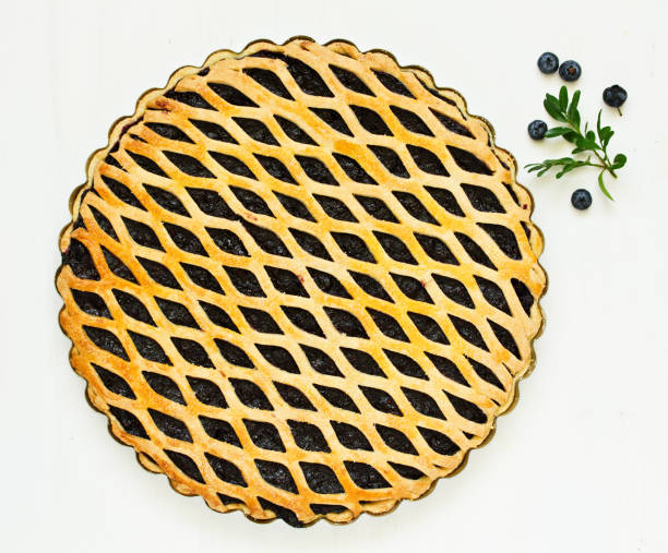 istock Freshly baked homemade blueberry pie. 950767552