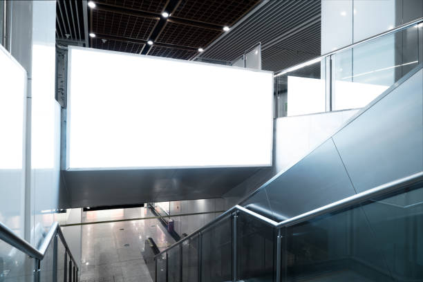 istock Blank billboards in modern city subway stations. 950770734