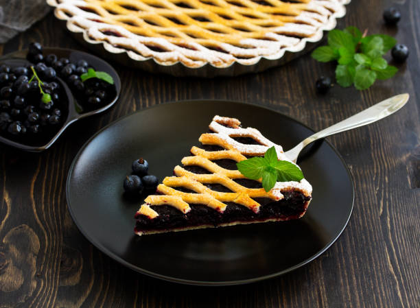 istock Freshly baked homemade blueberry pie. 950771196