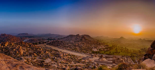 istock Sunrise over Hampi from Matanga hill 950776866