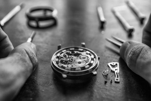istock Mechanical watch repair 950778146