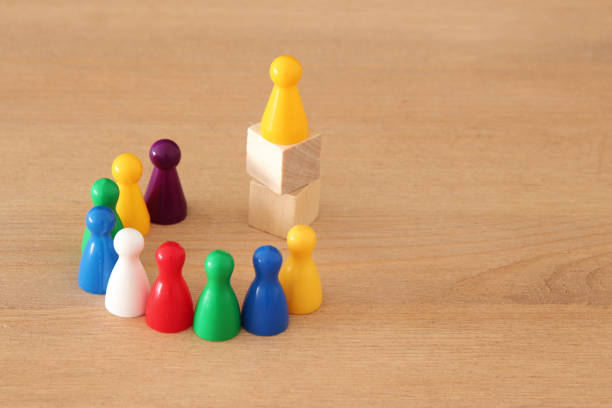 istock concept image of wood blocks stacking as chart or ladder. concept for growth and success. 950778152