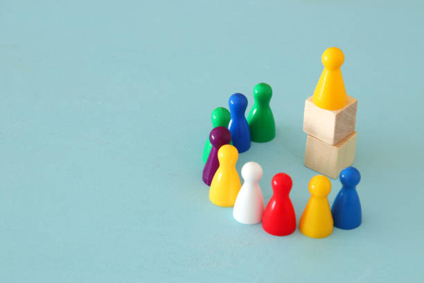 istock concept image of wood blocks stacking as chart or ladder. concept for growth and success. 950778160