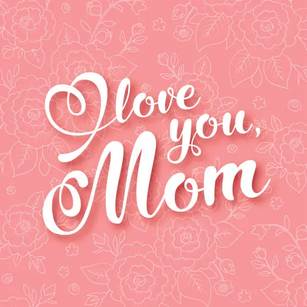 Vector illustration of Happy Mothers Day