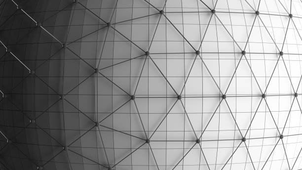 istock Sphere. Architecture facade design isolated on white background, 3d illustration. 950791286
