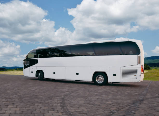 istock Tour bus on the road 950791412