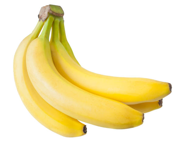 Bunch of bananas isolated on white background
