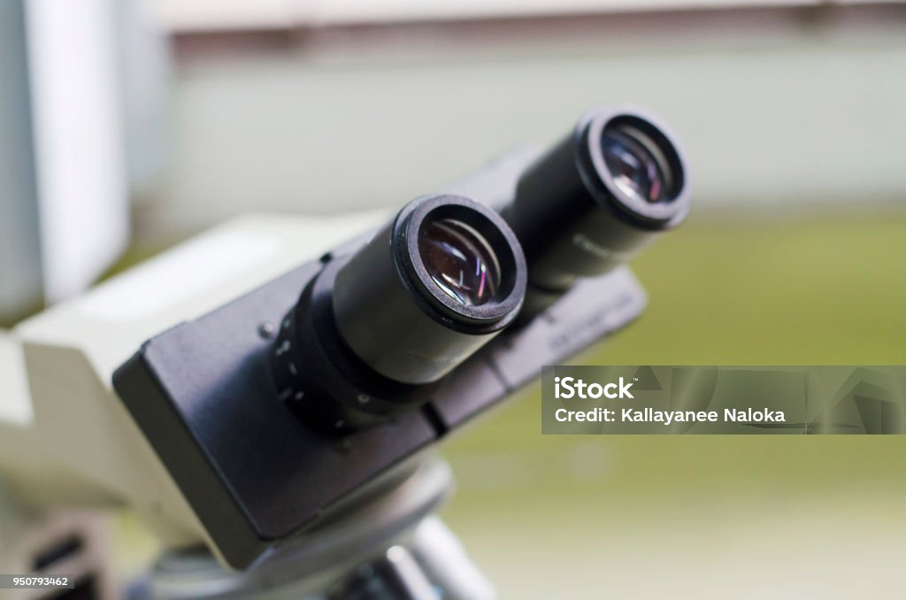 Empty Light Microscope Light Microscope Stock Photo - Download Image Now - Bacterium, Biology ...