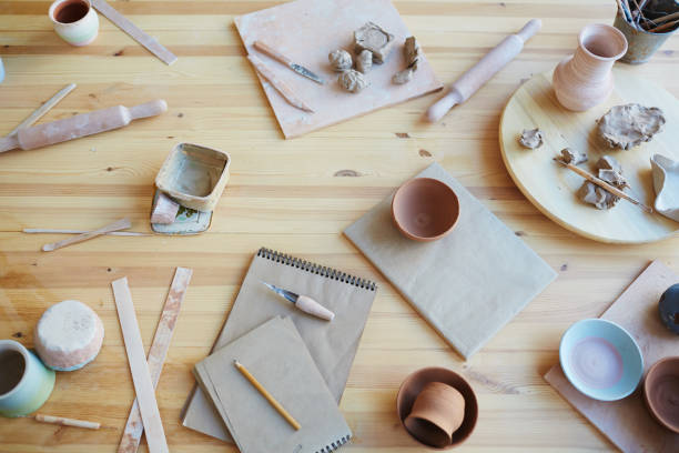 istock Workplace of professional potter 950794120