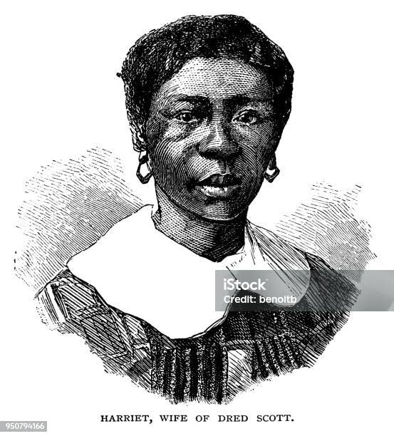 Harriet Robinson Scott Stock Illustration - Download Image Now - History, Women, One Woman Only