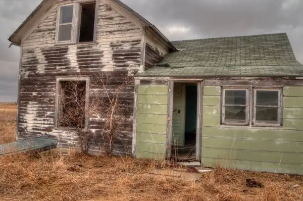 Photo of Abandoned Farmhouse in South Dakota slowly decays