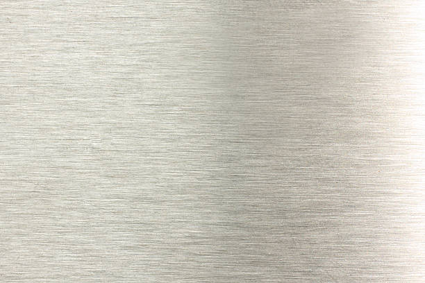 brushed metal plate texture stock photo