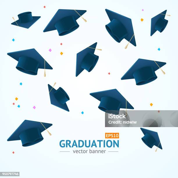 Grade Card Backgr Realistic Detailed 3d Education Graduation Concept Card Background ...