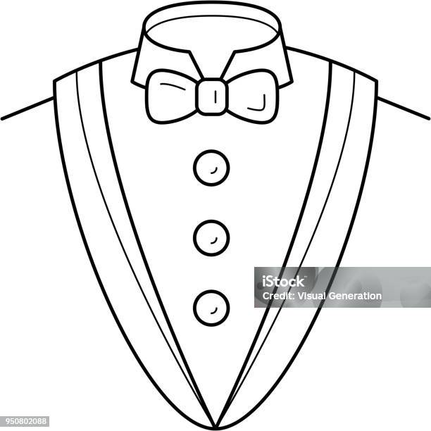 Smoking Suit Vector Line Icon Stock Illustration - Download Image Now - Beauty, Bow Tie, Business