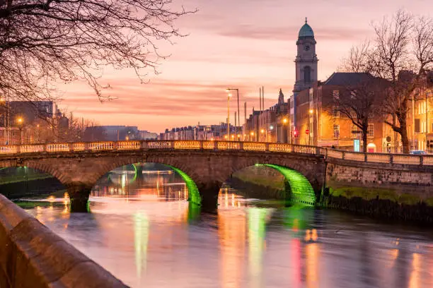 Photo of River Liffey Dublin Ireland