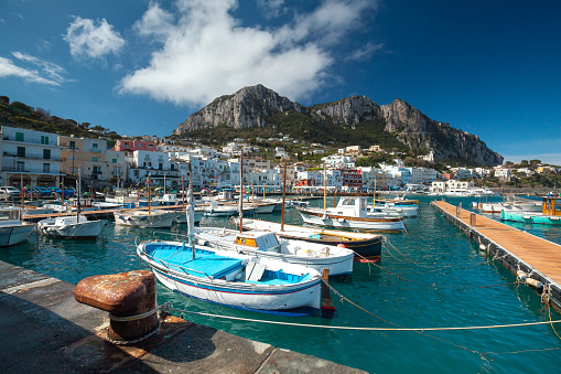 Capri island dock view