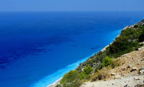 istock Landscape view of a large beach, lefkada 950820134