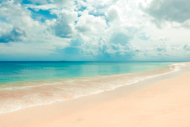 tropical dream beach, uluwatu, bali island, indonesia stock photo