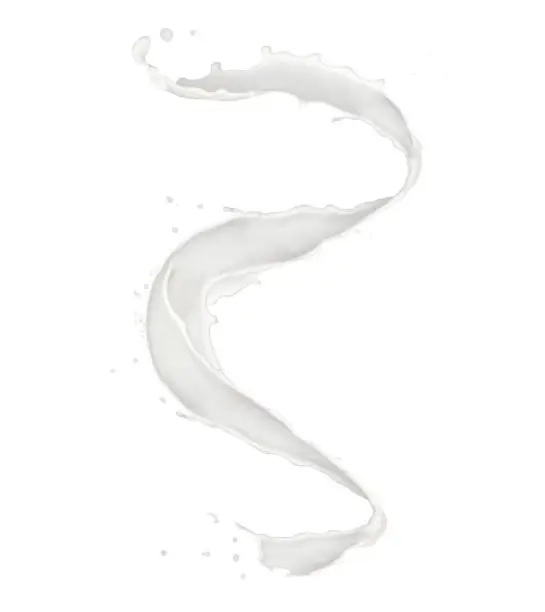 Abstract splash of milk isolated on white background. High resolution texture