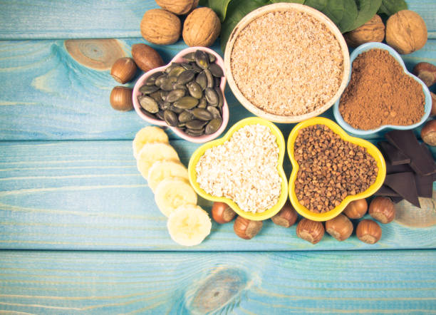 istock Products containing magnesium. Healthy food. 950831048