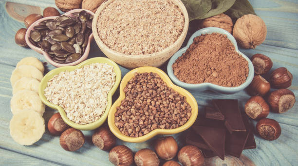 istock Products containing magnesium. Healthy food. 950831496