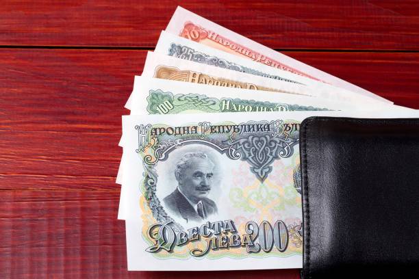 istock Bulgarian lev in the black wallet 950835820