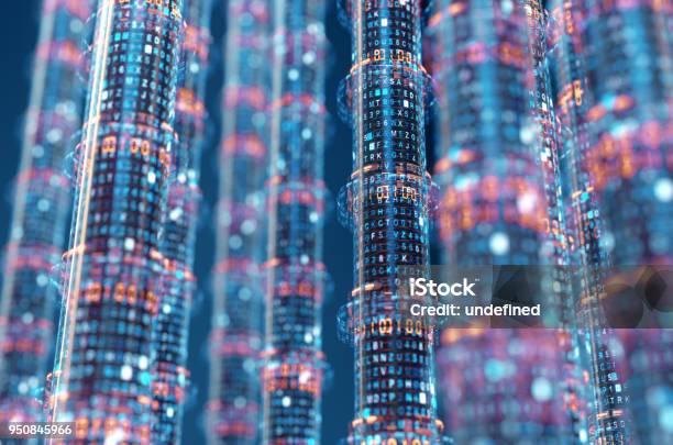 Concept Image Of Cables And Connections For Data Transfer In The Digital World3d Rendering Stock Photo - Download Image Now