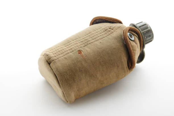 istock Military water  Canteen. Army flask. Water bottle on white background 950850264