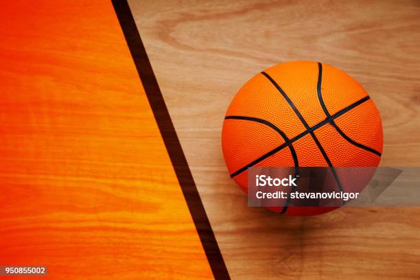 Basketball Ball Stock Photo - Download Image Now - Basketball - Ball, Basketball - Sport, Sports Court