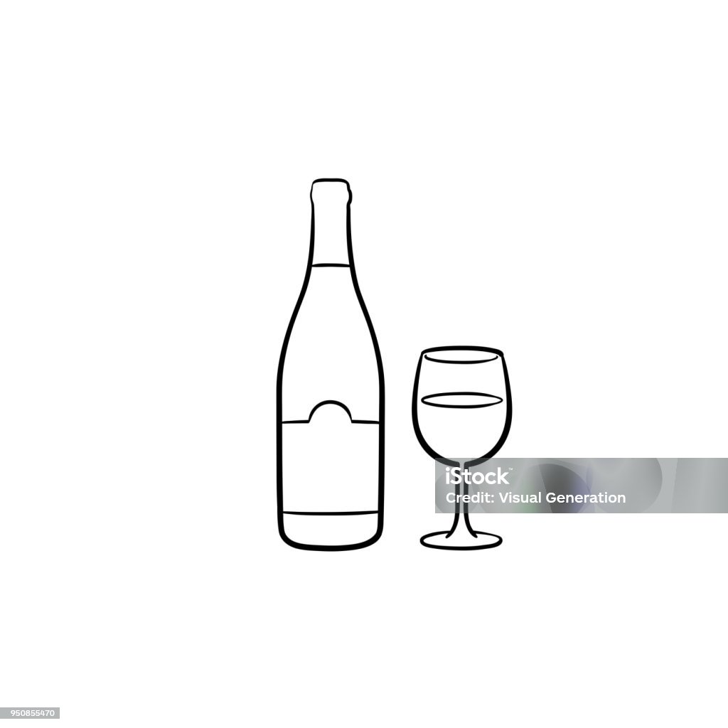 Значок куспидор нарисованный для вина