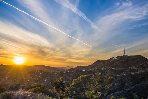 Hollywood Hills sunset Los Angeles