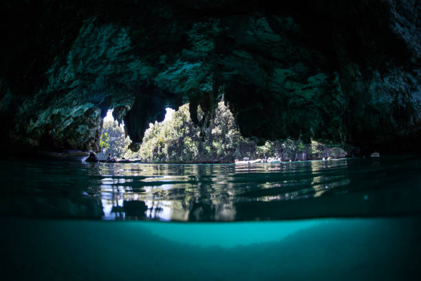 istock Partially Submerged Limestone Cave in Indonesia 950859814