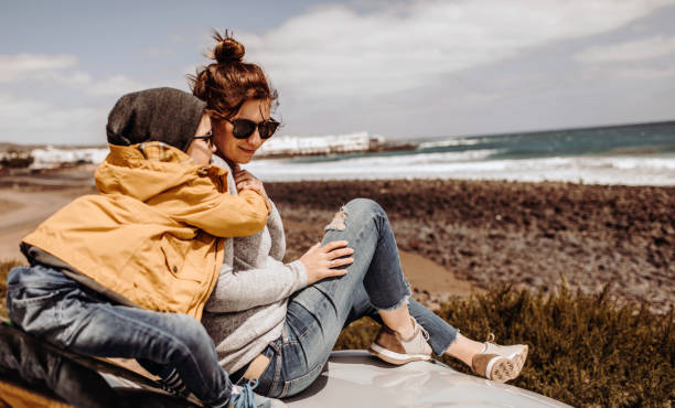 istock Enjoying seaside view with my mom 950860896