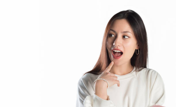 istock Surprised woman with her mouth open 950865262