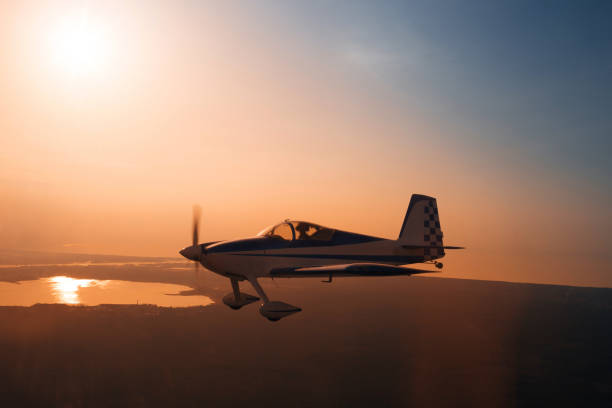 istock Small airplane in the sky 950865402