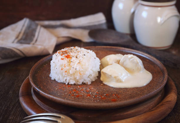 istock Chicken fricassee with rice 950866616