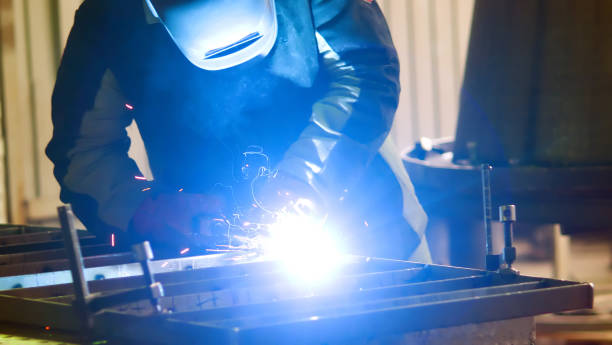 istock photo welding process. Welding of stainless metals in a protective gas environment 950869568