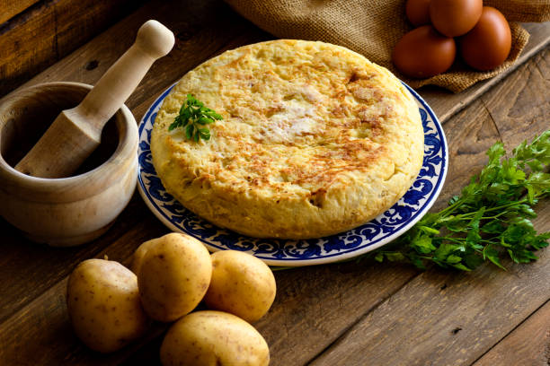 istock still life with spike typical Spanish potato omelette 950875378