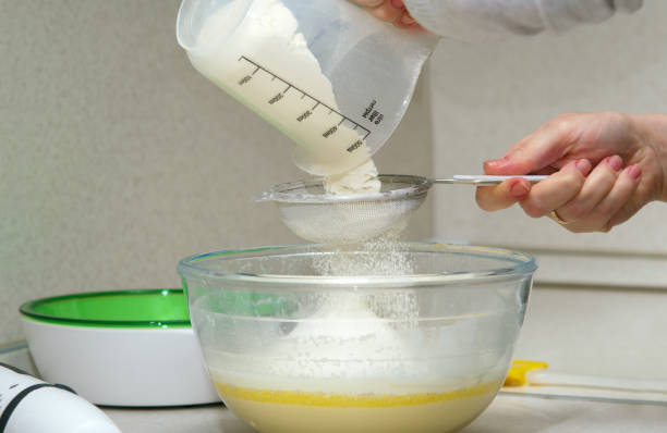 istock oner individual entrepreneur prepares the basis for baking rolls 950876294