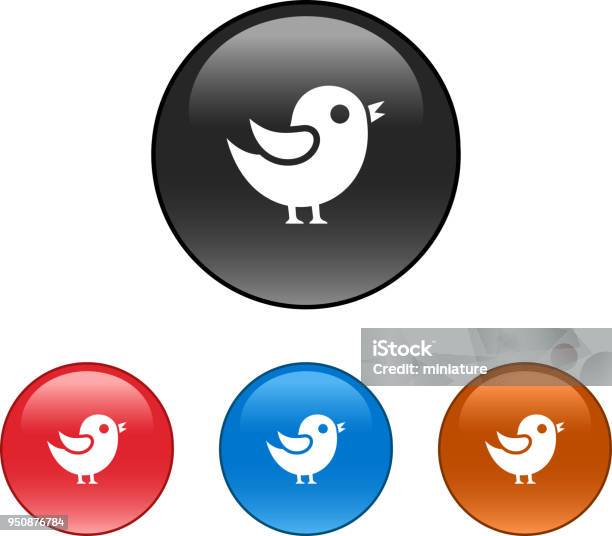 Bird Icons Stock Illustration - Download Image Now - Logo, Online Messaging, Social Media